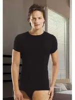 Öztaş Erkek Ribana Sıfır Yaka A1059 Siyah farklı açı