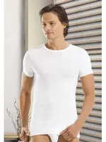 Öztaş Erkek Ribana Sıfır Yaka Atlet A1048 Beyaz detay görünüm