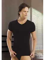 Öztaş Erkek Ribana V Yaka A1061 Siyah farklı açı