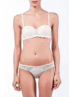 Pierre Cardin Destekli Dantelli Çeyizlik Sütyen Külot Takımı 4032 Beyaz görsel 5