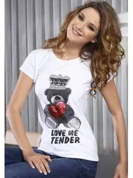 X-Lady X-Lady Likralı Koton T.Gümüş 7094