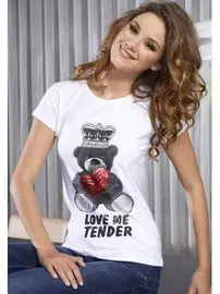 X-Lady X-Lady Likralı Koton T.Gümüş 7094