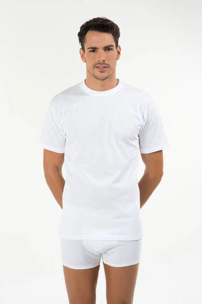 Kom Eduardo Bisiklet Yaka 2 li Erkek Tshirt