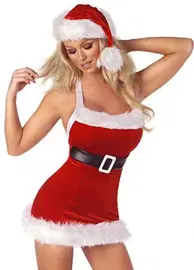 Merry See Yılbaşı Kız Kostümü Şapkalı 7120