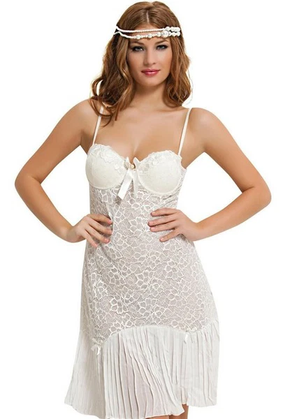 NBB Destekli Sütyenli Gecelik 3865