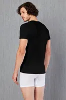Doreanse Erkek T-Shirt 2525 Siyah farklı açı