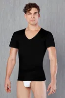 Doreanse Erkek T-Shirt 2530 Siyah detay görünüm