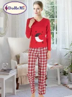 MoonDream DoReMi Pijama Takımı Kırmızı