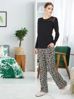 DoReMi Elegant Desing Bayan Pijama Takımı Siyah