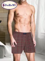 DoReMi Erkek Poplin Boxer Bordo
