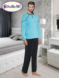 DOREMI Patlı Kışlık DoReMi Erkek Pijama Takımı