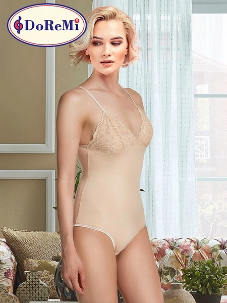 DoReMi İnce Askılı Dantelli Body