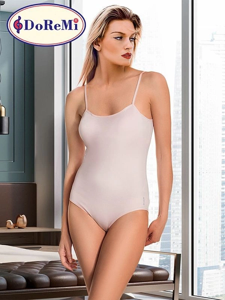 Pembe İnce Askılı Kaplı Body DoReMi