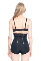 Emay Altı Agraflı Özel Slip Body Siyah Korse 2886 Siyah görsel 4