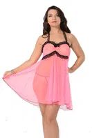 Fırfır Kısa Etekli Fantazi Gecelik Sistina 662