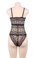 Merry See Dantel İşlemeli Siyah Şık Body Gecelik Siyah görsel 14