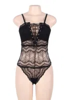 Merry See Dantel İşlemeli Siyah Şık Body Gecelik Siyah görsel 16