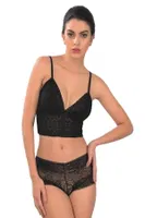 Sistina 6510 Siyah Dantelli Büstiyer Takım Siyah görsel 6