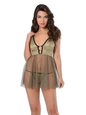 Sistina Askılı Mini Fantazi Gecelik Sistina 656