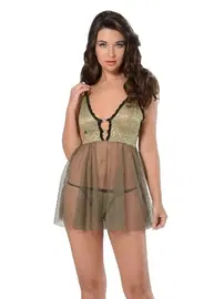 Sistina Askılı Mini Fantazi Gecelik Sistina 656