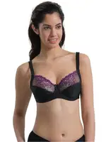 Brode Dantelli Toparlayıcı Sütyen 136 B CUP Mor Siyah farklı açı
