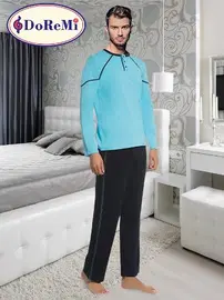 DOREMI Patlı Kışlık DoReMi Erkek Pijama Takımı