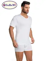DoReMi Penye Erkek Kısa Kollu Fanila Beyaz