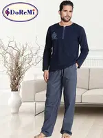 DoReMi Prussian Blue Erkek Pijama Takımı Lacivert görsel 4
