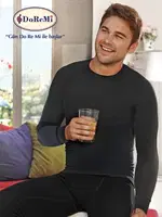 Doremi Termal Erkek Üst İçlik Siyah