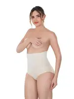 Emay 2005 Yüksek bel slip pop-up Korse Popo Destekli Ten