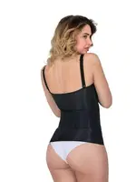 Emay 2946 Göğüs Altı Balen Destekli Atlet Korse Siyah detay görünüm