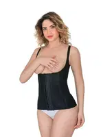 Emay 2946 Göğüs Altı Balen Destekli Atlet Korse Siyah