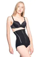 Emay Altı Agraflı Özel Slip Body Siyah Korse 2886 Siyah görsel 5