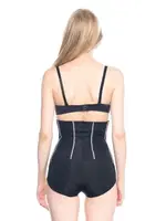 Emay Altı Agraflı Özel Slip Body Siyah Korse 2886 Siyah görsel 4