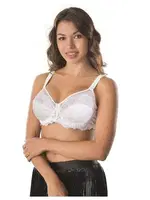 Emay Brode Balenli Minimizer Toparlayıcı Sütyen 170 B CUP Beyaz detay görünüm