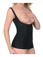 Emay Karyokalı Destekli Agraflı Atlet Korse 2916 Siyah