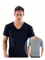 Emay V Yaka Erkek Kısa Kol Atlet 12240R farklı açı