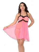 Fırfır Kısa Etekli Fantazi Gecelik Sistina 662