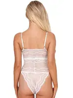 Merry See Dantel İşlemeli Beyaz Şık Body Gecelik 3221 Beyaz görsel 7