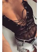 Merry See Dantel İşlemeli Siyah Şık Body Gecelik Siyah görsel 12