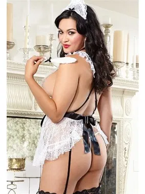 NightLight Nightlight Büyük Beden Hizmetçi Kostümü 3201 - Alternatif Görünüm