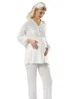 Sistina 1604 Lohusa Pijama Takımı Ekru