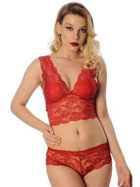 Sistina Dantelli Büstiyer Takım Sistina 6255