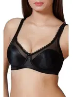 Yeni İnci 1640 Minimizer Desteksiz Sütyen (1 Beden Küçültür) Siyah görsel 4