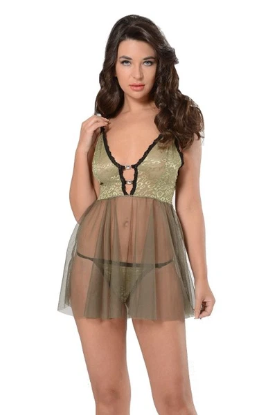 Askılı Mini Fantazi Gecelik Sistina 656