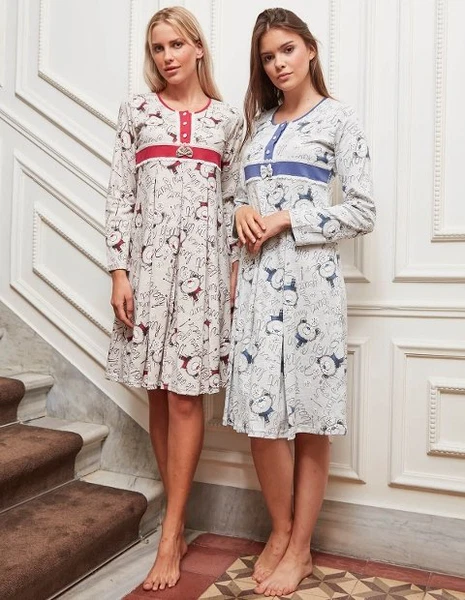 Bone Club 4815 Ayıcıklı Hamile ve Lohusa Gecelik