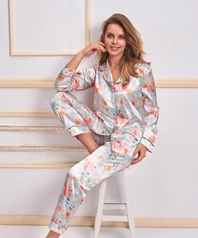 Nurteks 2 li Saten Pijama Takımı Nurteks Nurteks 5654