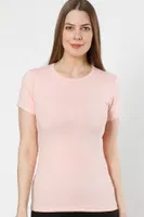 Akbeniz Bayan Kısa Kol Body 232P Pudra