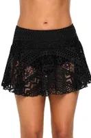Angelsin Dantel Etekli Bikini Alt Siyah görsel 4