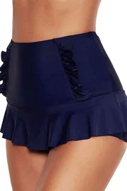 Angelsin Angelsin Etek Görünümlü Lacivert Deniz Şortu